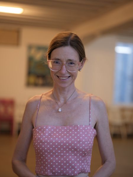Liane Schieferstein beim Tango-Unterricht