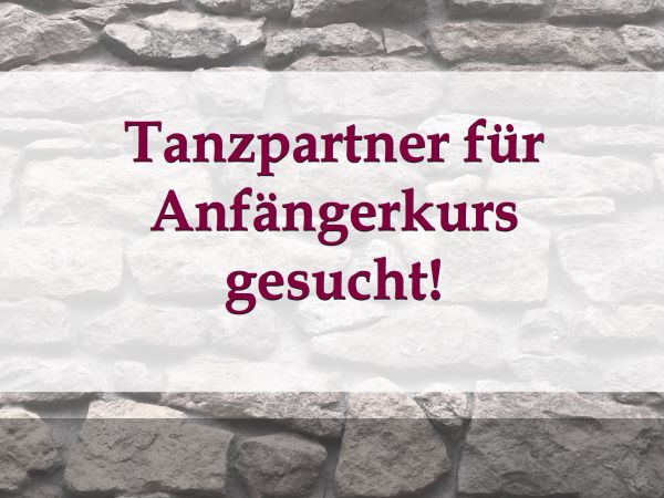 Tanzpartner für Anfängerkurs Tango gesucht in Stuttgart
